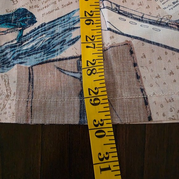 KAHALA HAWAIIAN MENS SIZE M SHORT SLEEVE SHIRT WITH FISHING SCENE - Picture 9 of 11